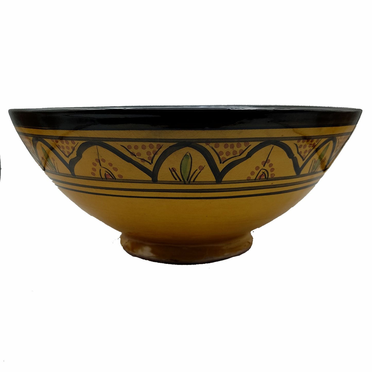 Ciotola Piatto Salse Zuppa Etnica Marocco Marocchina Ceramica Terracotta Diam. 36 cm 1002221106