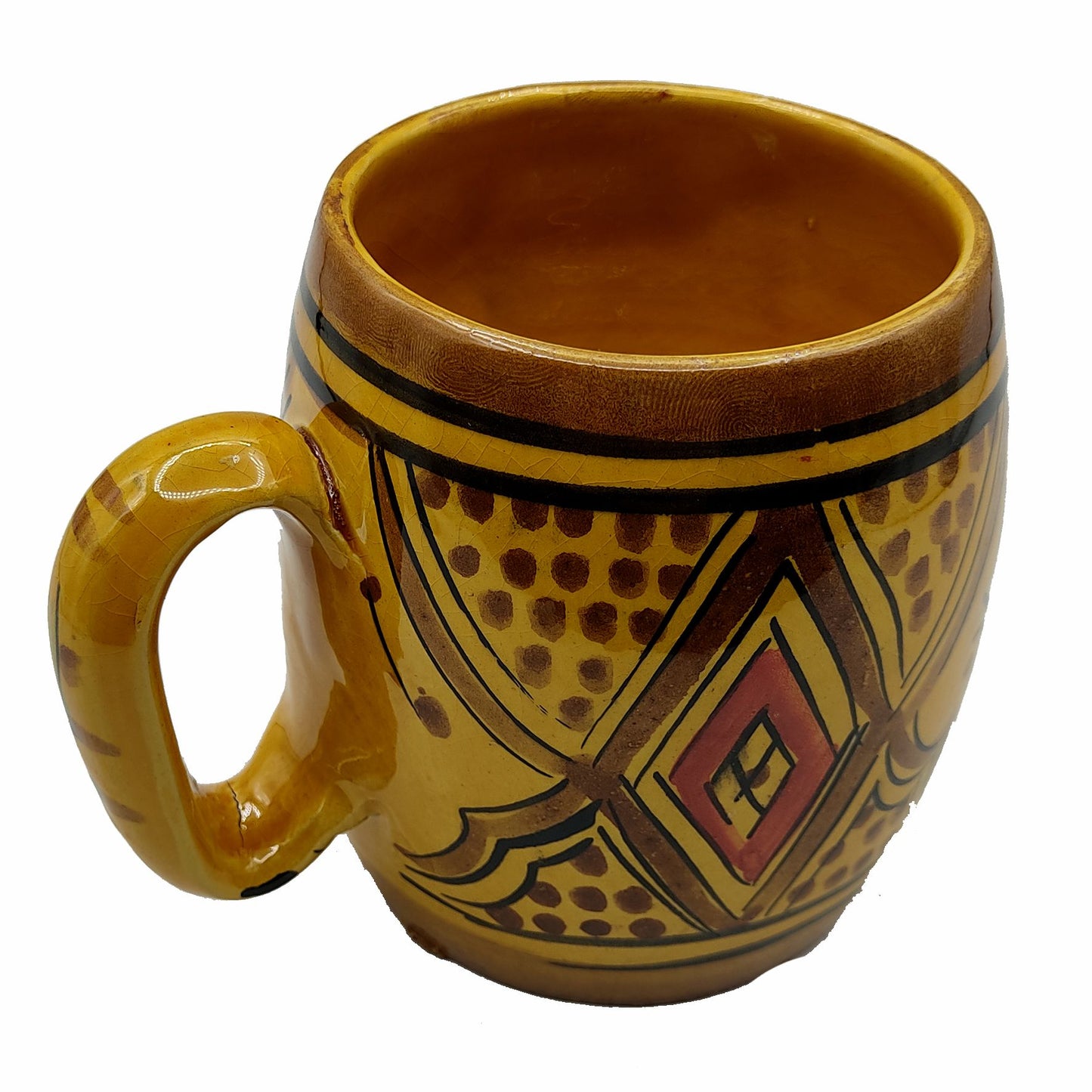 Bicchiere Tazza Boccale Ceramica Terracotta Etnico Marocco Marocchino 1003221208
