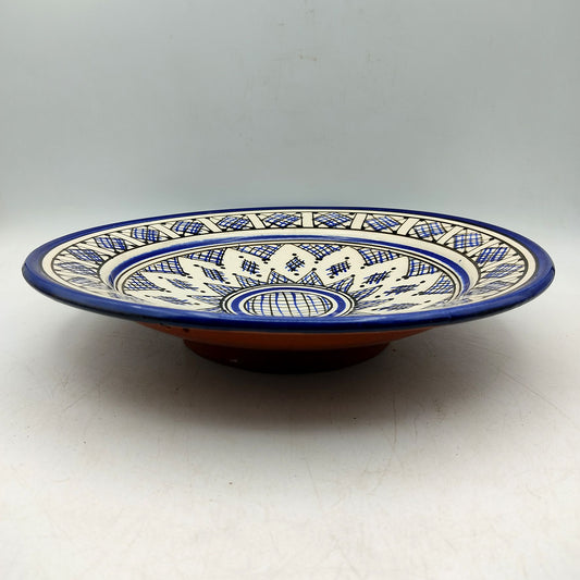 Piatto Ceramica Terracotta Parete Diam.27cm Etnico Marocchino Marocco 1101221019