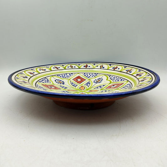 Piatto Ceramica Terracotta Parete Diam.27cm Etnico Marocchino Marocco 1101221026