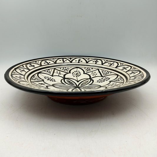 Piatto Ceramica Terracotta Parete Diam.27cm Etnico Marocchino Marocco 1101221029