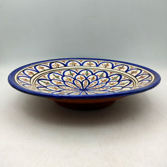 Piatto Ceramica Terracotta Parete Diam.27cm Etnico Marocchino Marocco 1101221033