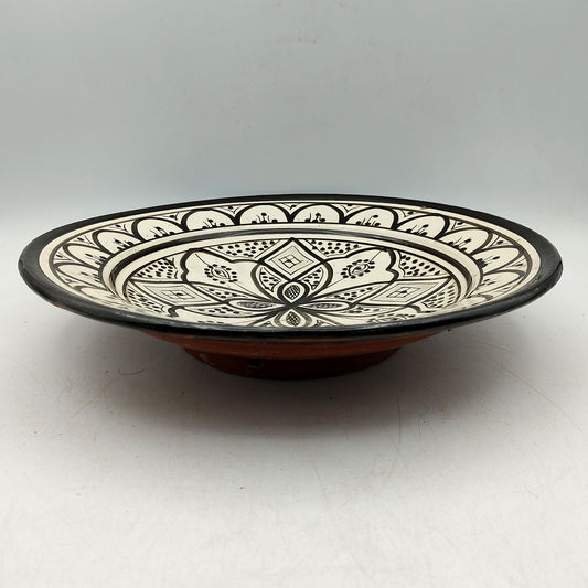 Piatto Ceramica Terracotta Parete Diam.27cm Etnico Marocchino Marocco 1101221042