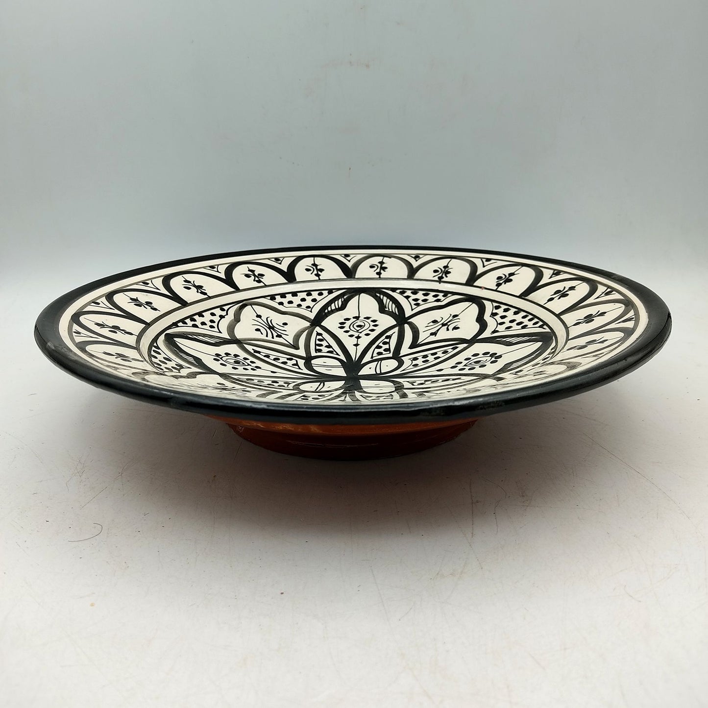 Piatto Ceramica Terracotta Parete Diam.27cm Etnico Marocchino Marocco 1101221045