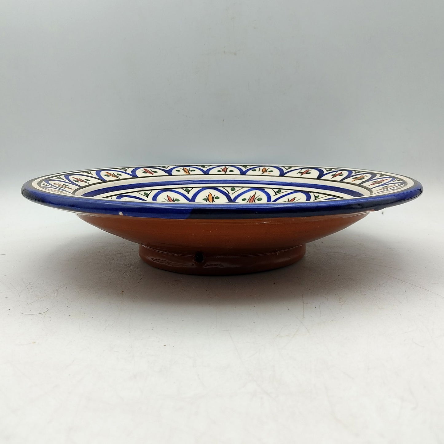 Piatto Ceramica Terracotta Parete Diam.27cm Etnico Marocchino Marocco 1101221054