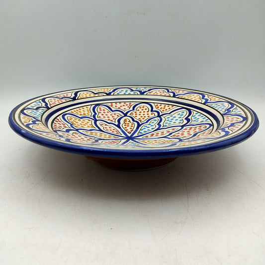 Piatto Ceramica Terracotta Parete Diam.27cm Etnico Marocchino Marocco 1101221103