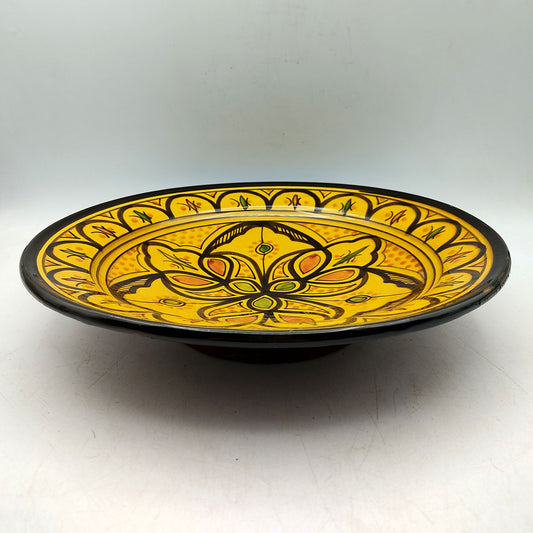 Piatto Ceramica Terracotta Parete Diam.27cm Etnico Marocchino Marocco 1101221111