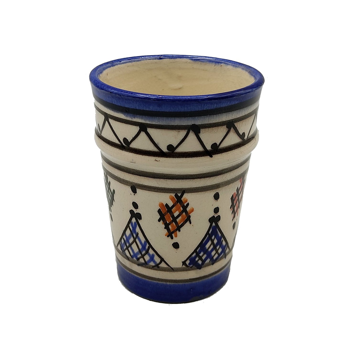 Bicchiere Acqua Vino The Liquore Ceramica Terracotta Marocco Marocchino H.10cm 1103221212