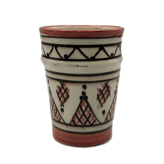 Bicchiere Acqua Vino The Liquore Ceramica Terracotta Marocco Marocchino H.10cm 1103221213
