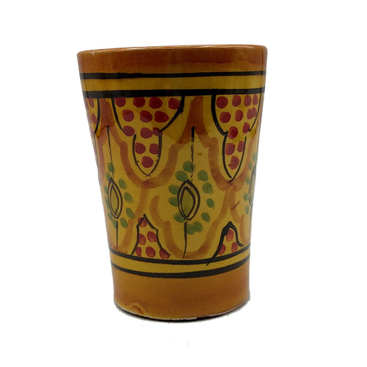 Bicchiere Acqua Vino The Liquore Ceramica Terracotta Marocco Marocchino H.10cm 1103221226