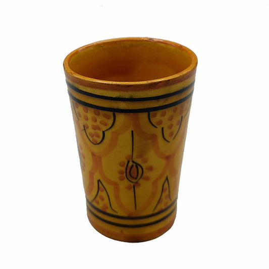 Bicchiere Acqua Vino The Liquore Ceramica Terracotta Marocco Marocchino H.10cm 1103221227