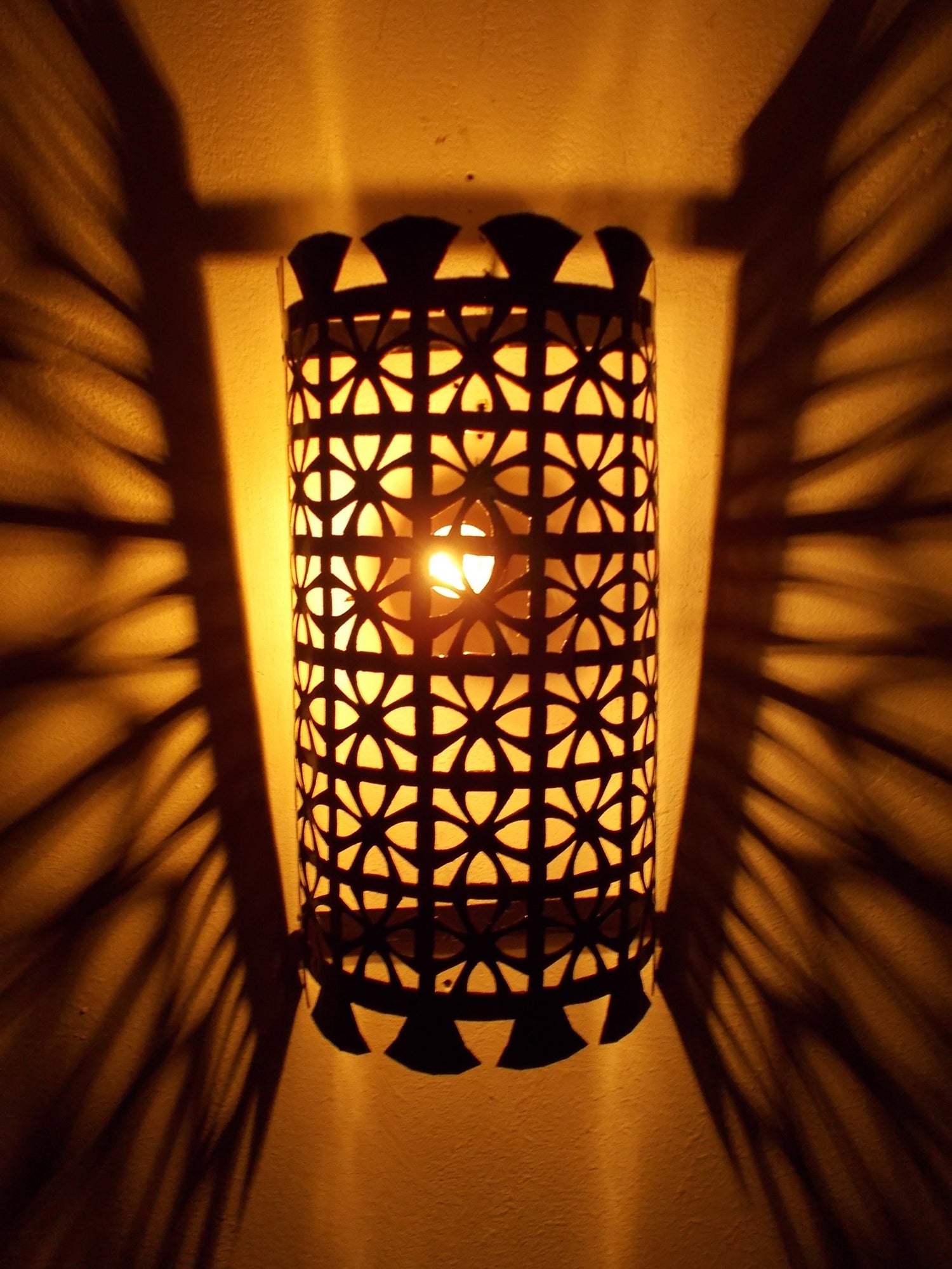 Applique da muro lampada lanterna ferro battuto MAROCCO MAROCCHINA  2811181136 – Etnico Arredo