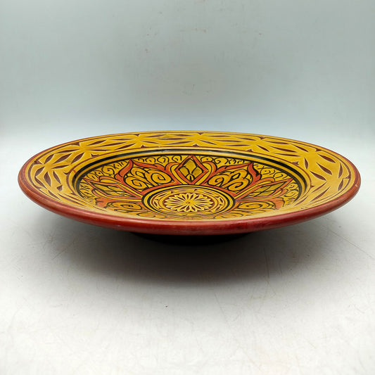Piatto Ceramica Terracotta Parete Diam.27cm Etnico Marocchino Marocco 1301211505