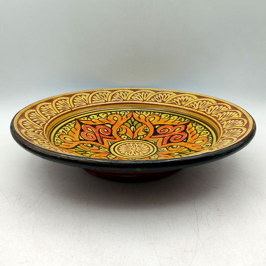Piatto Ceramica Terracotta Parete Diam.27cm Etnico Marocchino Marocco 1301211552