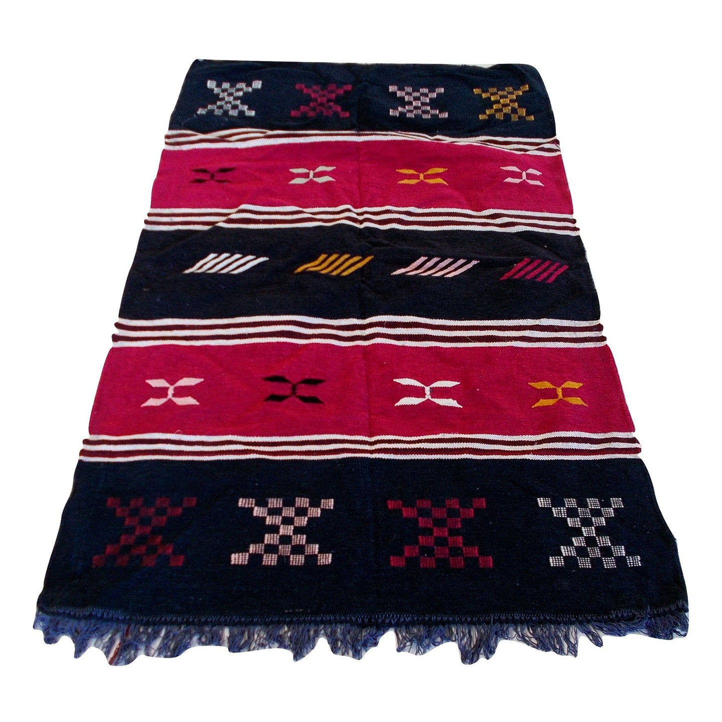 Etnisch meubeltapijt Kelim Berber Oosters Marokko Afrikaanse wol 1402191323