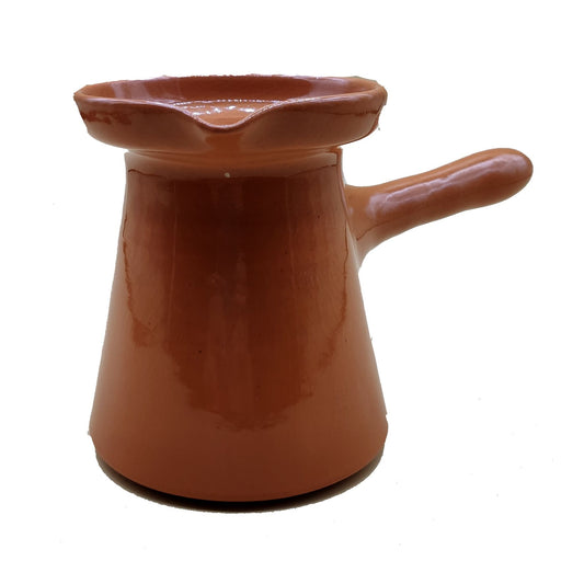Traditionele Ottomaanse Turkse koffiepot geglazuurd terracotta Arabische Turkse koffie handgemaakt 1512201201