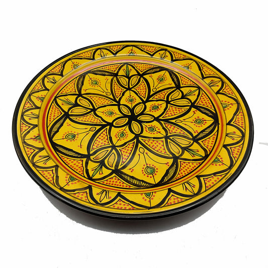 Piatto Ceramica Terracotta Parete Diam.43cm Etnico Marocchino Marocco 1512211207