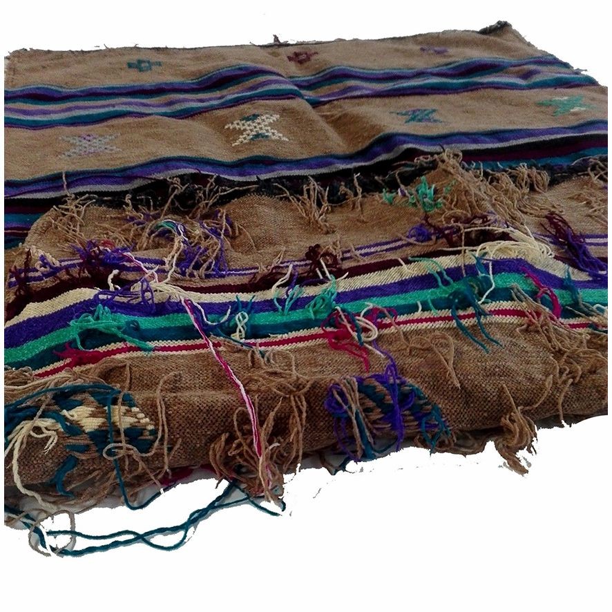 Etnisch meubeltapijt Kelim Berber Oosters Marokko Afrikaanse wol 1012190847