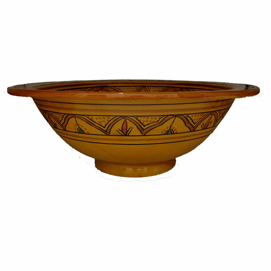 Lavabo Lavandino da Bagno Ceramica Terracotta Etnico Marocco Marocchino 1603221107