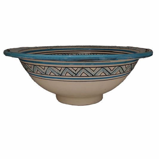Lavabo Lavandino da Bagno Ceramica Terracotta Etnico Marocco Marocchino 1603221113