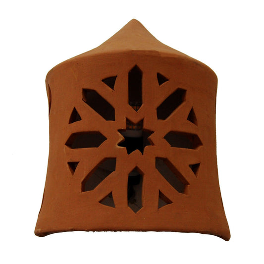 Arredamento Etnico Applique Parete Lampada Terracotta Marocchina 0303201001