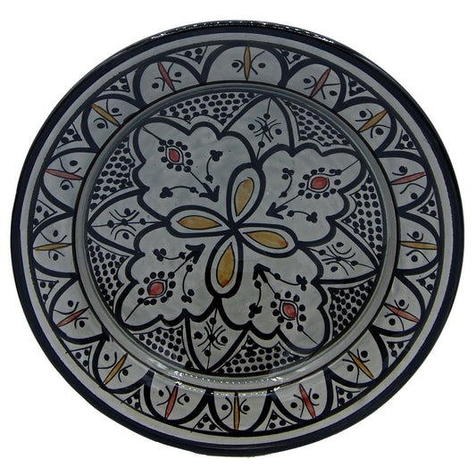 Arredamento Etnico Piatto Ceramica Terracotta Parete Portata Marocco 0508190904