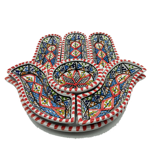 Antipastiera Piatto Etnico Ceramica Terracotta Tunisina Marocchina 2611201212