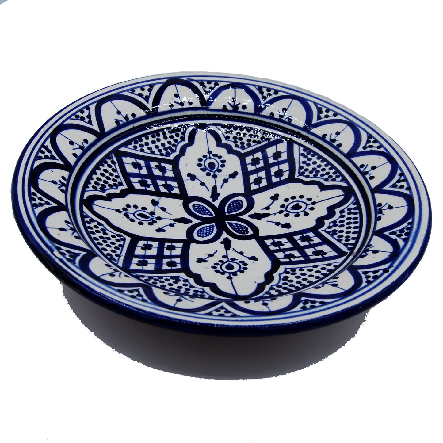Arredamento Etnico Piatto Ceramica Terracotta Parete Portata Marocco 0808190911