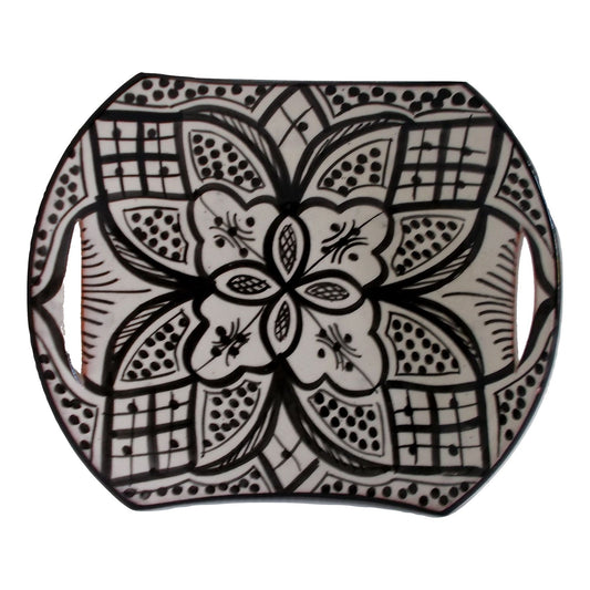 Etnisch handwerk keramische terracotta plaat wandmontage Marokko 0310181155