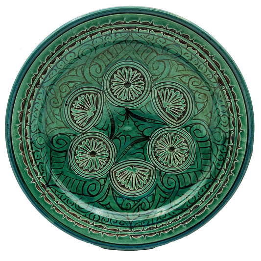 Piatto Ceramica Terracotta Parete Diam.30cm Etnico Marocchino Marocco 1801221125