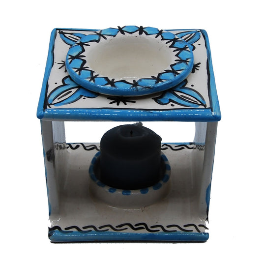 Arredamento Etnico Profumatore Ceramica Terracotta Marocco 1103201116
