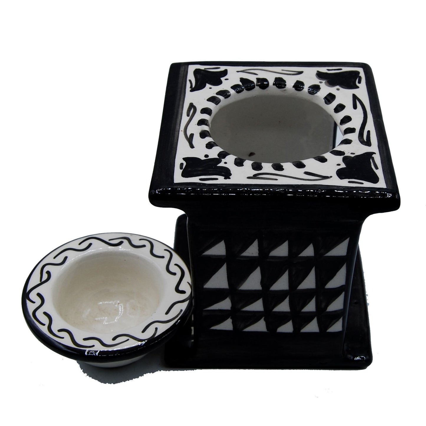 Arredamento Etnico Profumatore Ceramica Terracotta Marocco 1103201117
