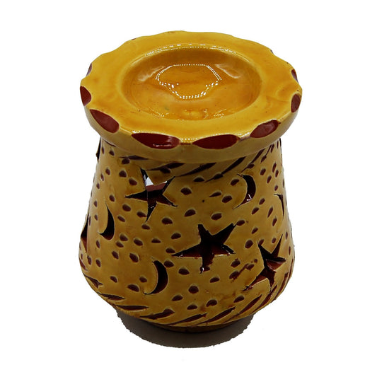 Arredamento Etnico Profumatore Ceramica Terracotta Marocco 1103201125