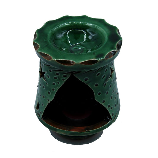 Arredamento Etnico Profumatore Ceramica Terracotta Marocco 1103201127