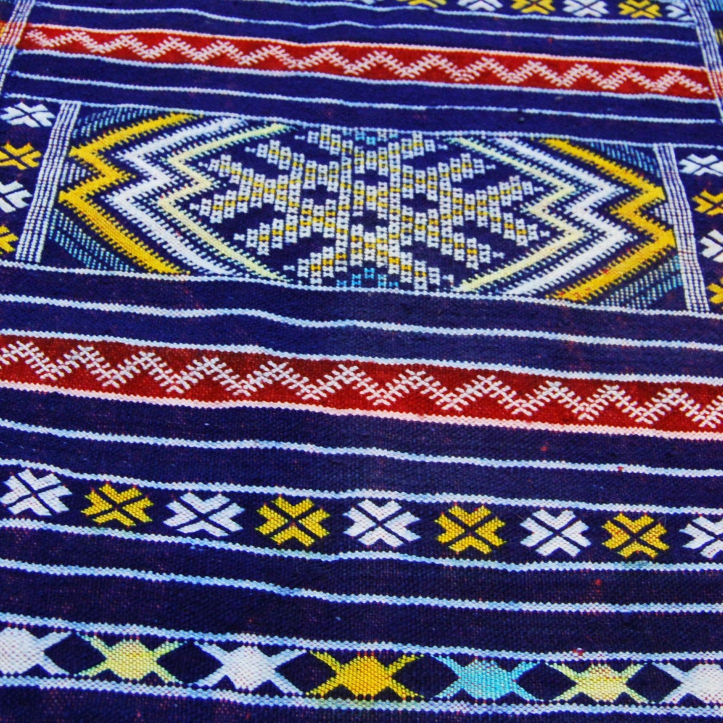 Etnisch meubeltapijt Kelim Berber Marokko Afrikaanse originele wol 1112191000