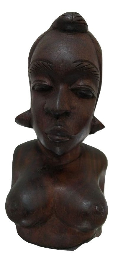 Oggettistica Etnica Statua Statuetta in Legno Africana Fatta a Mano 0904201009