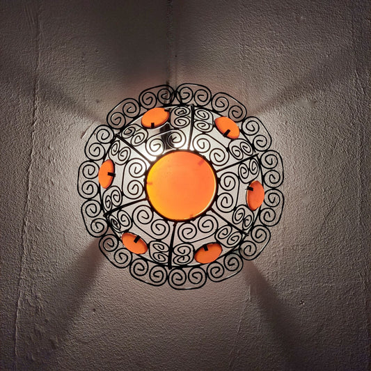 Etnische meubelen wandkandelaar Marokkaanse smeedijzeren lamp 3009201244