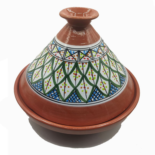 Tajine Pentola Terracotta Piatto Etnico Marocchino Tunisino XL 32cm 2910201101