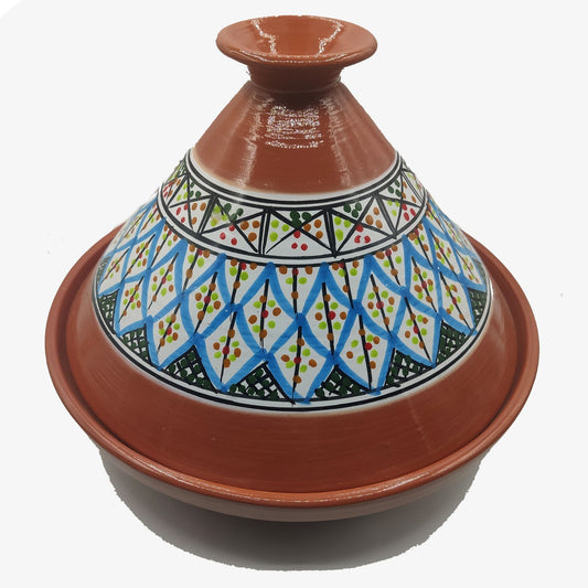 Tajine Pentola Terracotta Piatto Etnico Marocchino Tunisino XL 32cm 2910201102