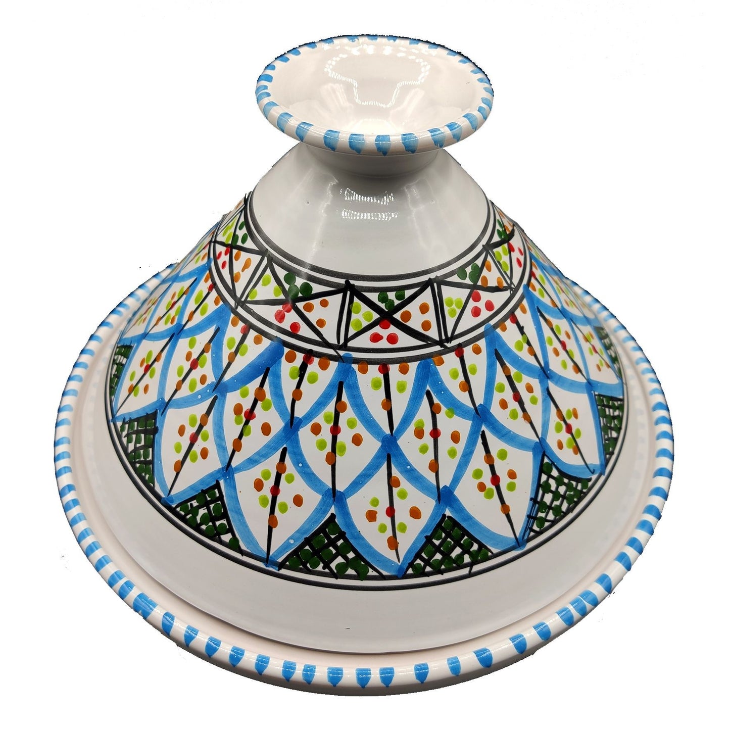 Etnische meubels Decoratieve tajine Marokkaans Tunesisch terracotta 27cm 3010201212