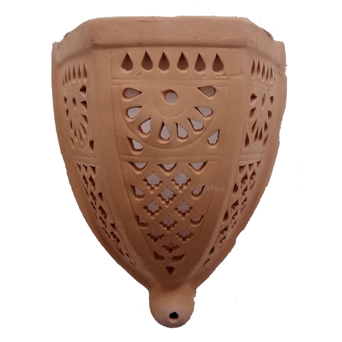 Arredo Etnico Applique Parete Lampada Terracotta Tunisina Marocchina 0211201009