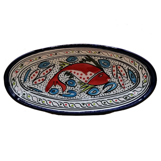 Etnico Arredo Piatto Ceramica Portata Decorativo Marocchino Tunisino 0311201210