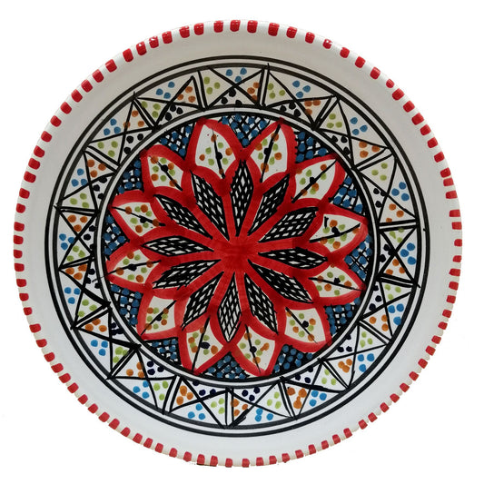 Etnico Arredo Piatto Ceramica Portata Decorativo Marocchino Tunisino 0411201202
