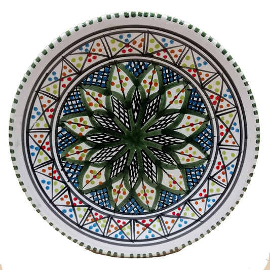 Etnico Arredo Piatto Ceramica Portata Decorativo Marocchino Tunisino 0411201203