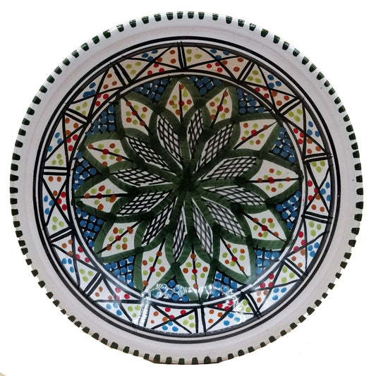 Etnico Arredo Piatto Ceramica Portata Decorativo Marocchino Tunisino 0411201205