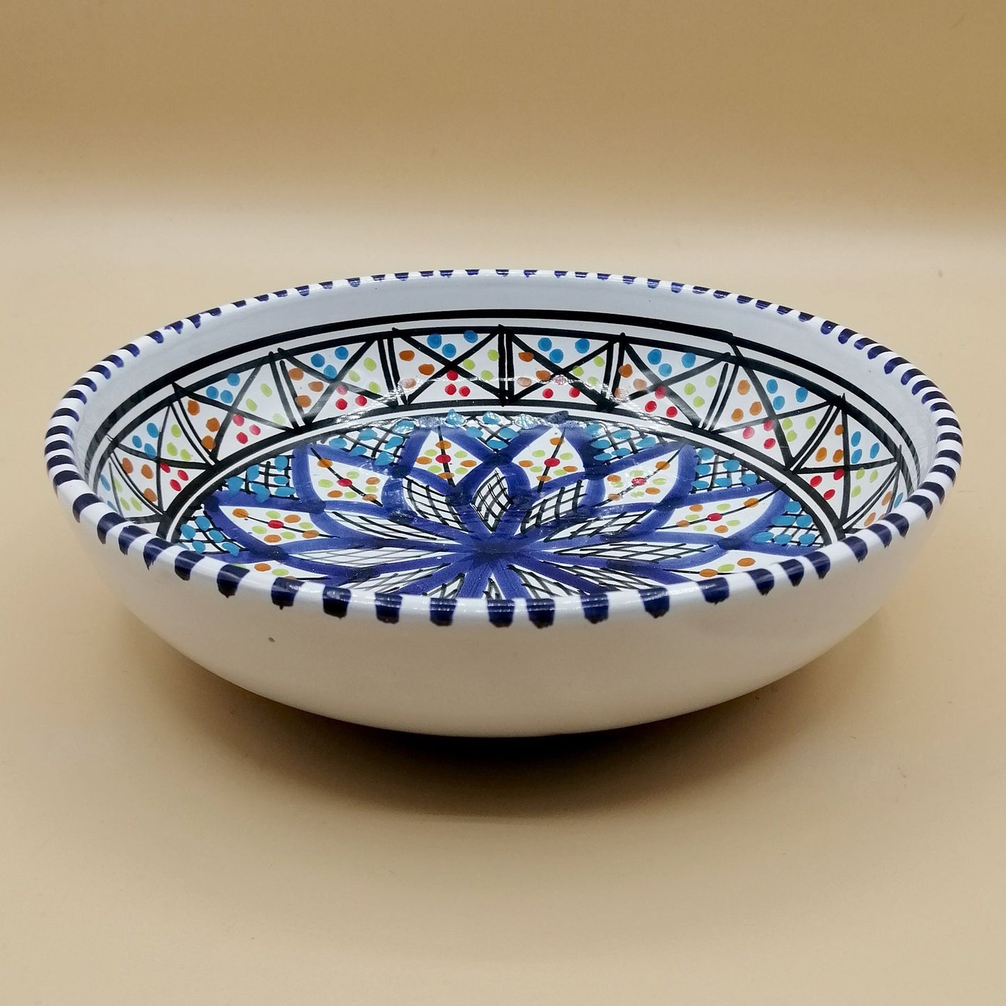 Etnico Arredo Piatto Ceramica Portata Decorativo Marocchino Tunisino 0611200908