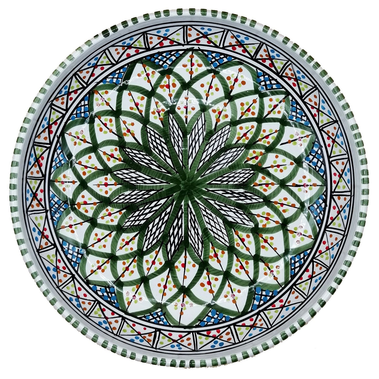 Etnico Arredo Piatto Ceramica Portata Decorativo Marocchino Tunisino 0611200911