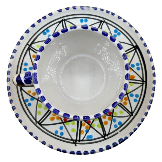 Servizio Tazzine da Caffe Ceramica Dipinta a Mano Tunisina Marocchina 1211200915