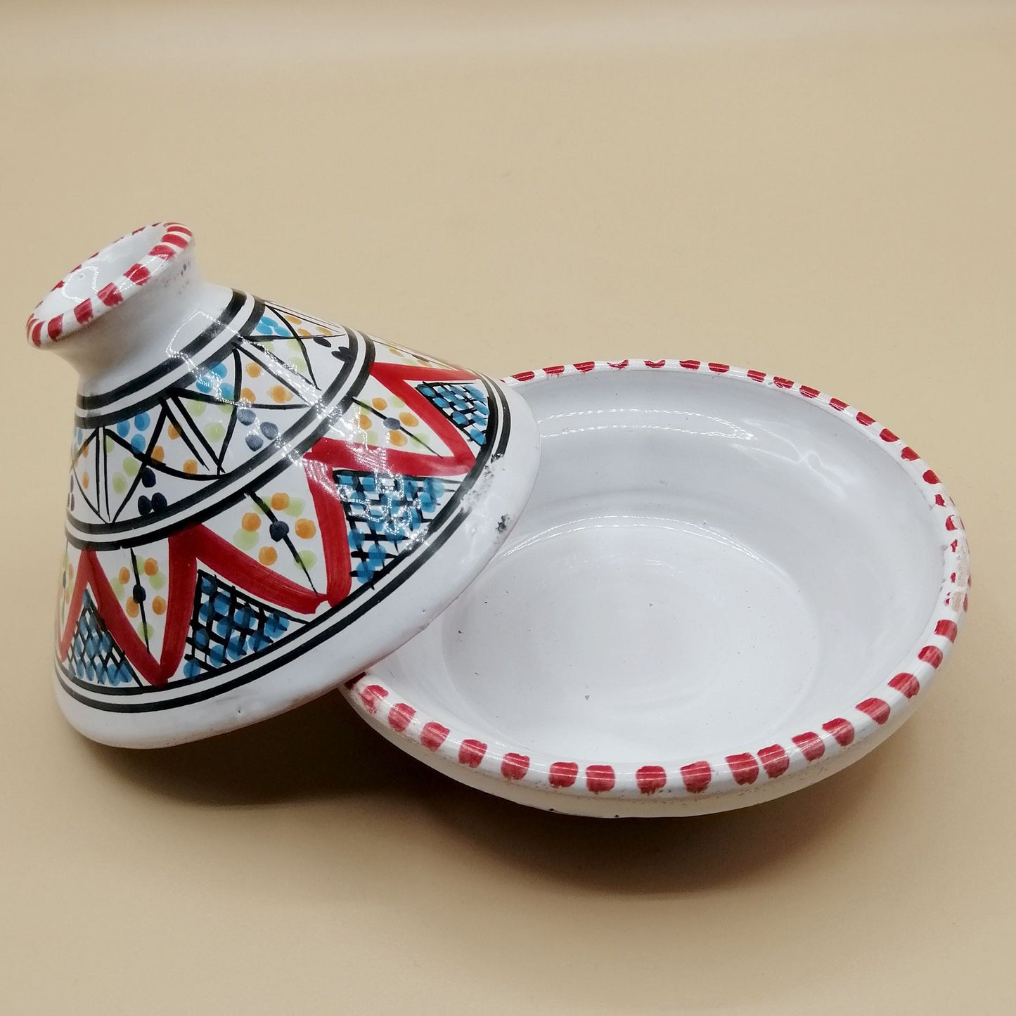 Mini Tajine Etnico Porta Spezie Salse Ceramica Marocchina Tunisina 1211201230