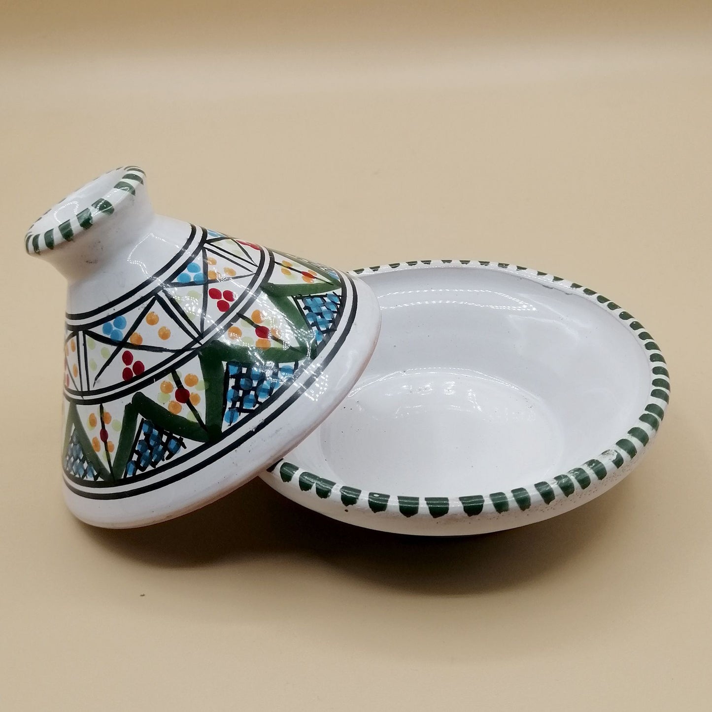 Mini Tajine Etnico Porta Spezie Salse Ceramica Marocchina Tunisina 1211201231